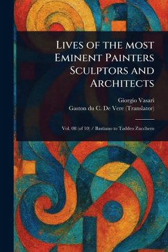 Cover Lives of the Most Eminent Painters Sculptors and Architects