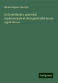 De la méthode a posteriori expérimentale et de la généralité de ses applications De la méthode a posteriori expérimentale et de la généralité de ses applications