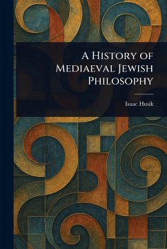 Cover A History of Mediaeval Jewish Philosophy