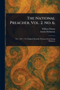 Cover The National Preacher, Vol. 2. No. 6.