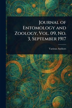 Cover Journal of Entomology and Zoology, Vol. 09, No. 3, September 1917