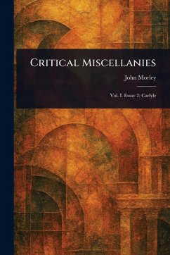 Cover Critical Miscellanies