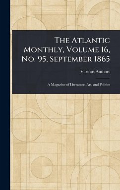 Cover The Atlantic Monthly, Volume 16, No. 95, September 1865