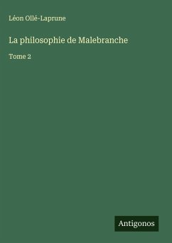 Cover La philosophie de Malebranche