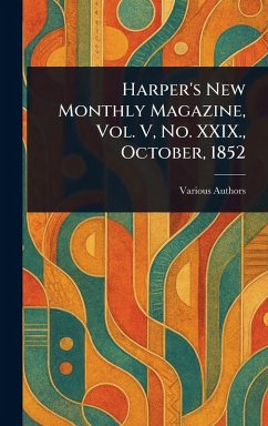 Cover Harper's New Monthly Magazine, Vol. V, No. XXIX., October, 1852
