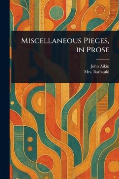 Cover Miscellaneous Pieces, in Prose