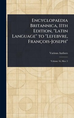 Cover Encyclopaedia Britannica, 11th Edition, 