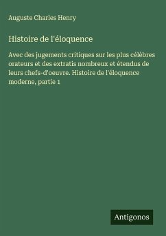 Cover Histoire de l'éloquence
