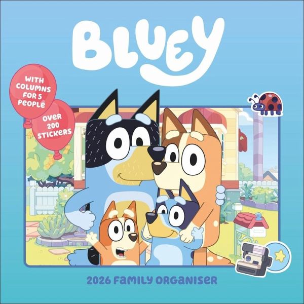 Bluey Familienplaner Broschurkalender 2026