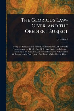 Cover The Glorious Law-Giver, and the Obedient Subject