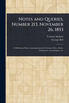 Cover Notes and Queries, Number 213, November 26, 1853