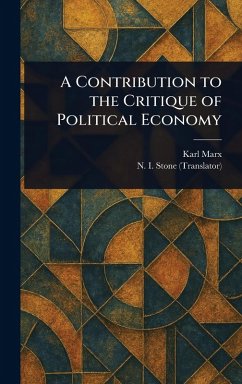 Cover A Contribution to the Critique of Political Economy