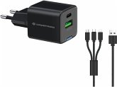 Conceptronic ALTHEA16B 2-Port 33W GaN USB PD Charger