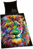 Herding BUREAU ARTISTIQUE Bettwäsche-Set Löwe, Wendemotiv, Bettbezug 135 x 200 cm, Kopfkissenbezug 80 x 80 cm Herding BUREAU ARTISTIQUE Bettwäsche-Set Löwe, Wendemotiv, Bettbezug 135 x 200 cm, Kopfkissenbezug 80 x 80 cm