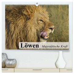 Cover Löwen. Majestätische Kraft (hochwertiger Premium Wandkalender 2026 DIN A2 quer), Kunstdruck in Hochglanz