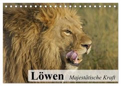 Cover Löwen. Majestätische Kraft (Tischkalender 2026 DIN A5 quer), CALVENDO Monatskalender