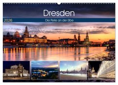 Cover Dresden Die Perle an der Elbe (Wandkalender 2026 DIN A2 quer), CALVENDO Monatskalender