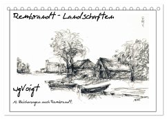 Rembrandt Landschaften wgVoigt (Tischkalender 2026 DIN A5 quer), CALVENDO Monatskalender Rembrandt Landschaften wgVoigt (Tischkalender 2026 DIN A5 quer), CALVENDO Monatskalender