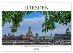 Cover Dresden, ein Jahr an der Elbe (Wandkalender 2026 DIN A2 quer), CALVENDO Monatskalender