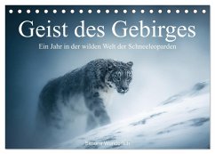Cover Geist des Gebirges - Ein Jahr in der wilden Welt der Schneeleoparden (Tischkalender 2026 DIN A5 quer), CALVENDO Monatskalender
