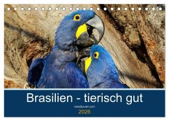 Cover Brasilien tierisch gut 2026 (Tischkalender 2026 DIN A5 quer), CALVENDO Monatskalender