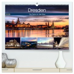 Cover Dresden Die Perle an der Elbe (hochwertiger Premium Wandkalender 2026 DIN A2 quer), Kunstdruck in Hochglanz