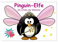 Cover Pinguin-Elfe (Wandkalender 2026 DIN A3 quer), CALVENDO Monatskalender