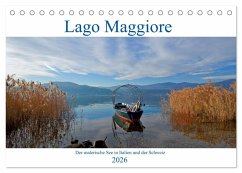 Cover Lago Maggiore - Der malerische See in Italien und der Schweiz (Tischkalender 2026 DIN A5 quer), CALVENDO Monatskalender