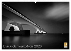 Black-Schwarz-Noir 2026 (Wandkalender 2026 DIN A2 quer), CALVENDO Monatskalender