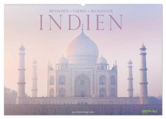 Cover Indien: Menschen ¿ Farben ¿ Religionen (Wandkalender 2026 DIN A2 quer), CALVENDO Monatskalender