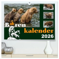 Bärenkalender (hochwertiger Premium Wandkalender 2026 DIN A2 quer), Kunstdruck in Hochglanz Bärenkalender (hochwertiger Premium Wandkalender 2026 DIN A2 quer), Kunstdruck in Hochglanz