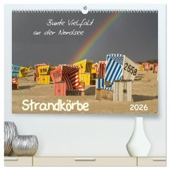 Strandkörbe - bunte Vielfalt an der Nordsee (hochwertiger Premium Wandkalender 2026 DIN A2 quer), Kunstdruck in Hochglanz Strandkörbe - bunte Vielfalt an der Nordsee (hochwertiger Premium Wandkalender 2026 DIN A2 quer), Kunstdruck in Hochglanz
