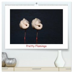 Pretty Flamingo (hochwertiger Premium Wandkalender 2026 DIN A2 quer), Kunstdruck in Hochglanz