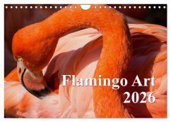 Flamingo Art 2026 (Wandkalender 2026 DIN A4 quer), CALVENDO Monatskalender Flamingo Art 2026 (Wandkalender 2026 DIN A4 quer), CALVENDO Monatskalender