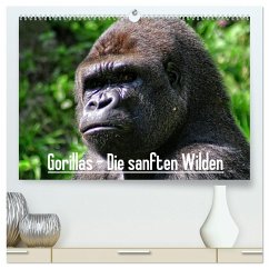 Gorillas - Die sanften Wilden (hochwertiger Premium Wandkalender 2026 DIN A2 quer), Kunstdruck in Hochglanz Gorillas - Die sanften Wilden (hochwertiger Premium Wandkalender 2026 DIN A2 quer), Kunstdruck in Hochglanz