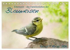 Elternzeit - das Familienleben der Blaumeisen (Tischkalender 2026 DIN A5 quer), CALVENDO Monatskalender Elternzeit - das Familienleben der Blaumeisen (Tischkalender 2026 DIN A5 quer), CALVENDO Monatskalender