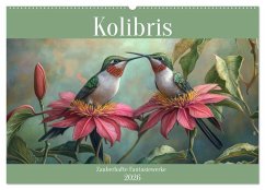 Kolibris - Zauberhafte Fantasiewerke (Wandkalender 2026 DIN A2 quer), CALVENDO Monatskalender