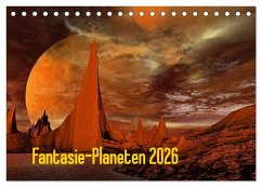 Cover Fantasie-Planeten (Tischkalender 2026 DIN A5 quer), CALVENDO Monatskalender