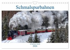 Schmalspurbahnen in Sachsen Anhalt (Wandkalender 2026 DIN A4 quer), CALVENDO Monatskalender Schmalspurbahnen in Sachsen Anhalt (Wandkalender 2026 DIN A4 quer), CALVENDO Monatskalender