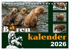 Bärenkalender (Tischkalender 2026 DIN A5 quer), CALVENDO Monatskalender Bärenkalender (Tischkalender 2026 DIN A5 quer), CALVENDO Monatskalender