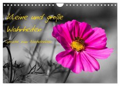 Kleine und große Wahrheiten - Sprüche zum Nachdenken (Wandkalender 2026 DIN A4 quer), CALVENDO Monatskalender Kleine und große Wahrheiten - Sprüche zum Nachdenken (Wandkalender 2026 DIN A4 quer), CALVENDO Monatskalender