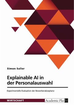 Cover Explainable AI in der Personalauswahl. Experimentelle Evaluation der Bewerberakzeptanz (eBook, PDF)
