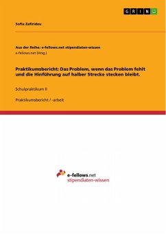 Praktikumsbericht: Das Problem, wenn das Problem fehlt und die Hinführung auf halber Strecke stecken bleibt. (eBook, PDF) Praktikumsbericht: Das Problem, wenn das Problem fehlt und die Hinführung auf halber Strecke stecken bleibt. (eBook, PDF)