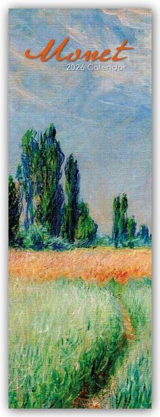 Monet - Claude Monet - Slimline-Kalender 2026