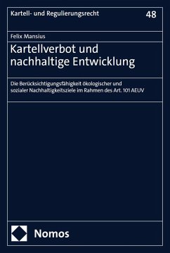 Cover Kartellverbot und nachhaltige Entwicklung (eBook, PDF)