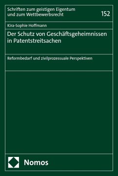 Der Schutz von Geschäftsgeheimnissen in Patentstreitsachen (eBook, PDF) Cover Der Schutz von Geschäftsgeheimnissen in Patentstreitsachen (eBook, PDF)