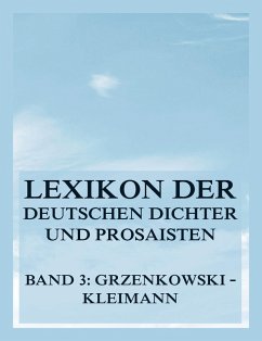 Cover Lexikon der deutschen Dichter und Prosaisten vom Beginn des 19. Jahrhunderts bis zur Gegenwart (eBook, ePUB)