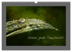 Cover Kleine, große Tropfenwelt (Wandkalender 2026 DIN A3 quer), CALVENDO Monatskalender