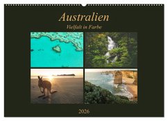 Cover Australien - Farbige Vielfalt (Wandkalender 2026 DIN A2 quer), CALVENDO Monatskalender