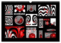 SCHWARZ, WEIß, ROT (Wandkalender 2026 DIN A3 quer), CALVENDO Monatskalender SCHWARZ, WEIß, ROT (Wandkalender 2026 DIN A3 quer), CALVENDO Monatskalender